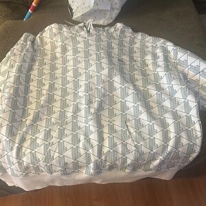Lacoste White and Gray Sweatshirt
